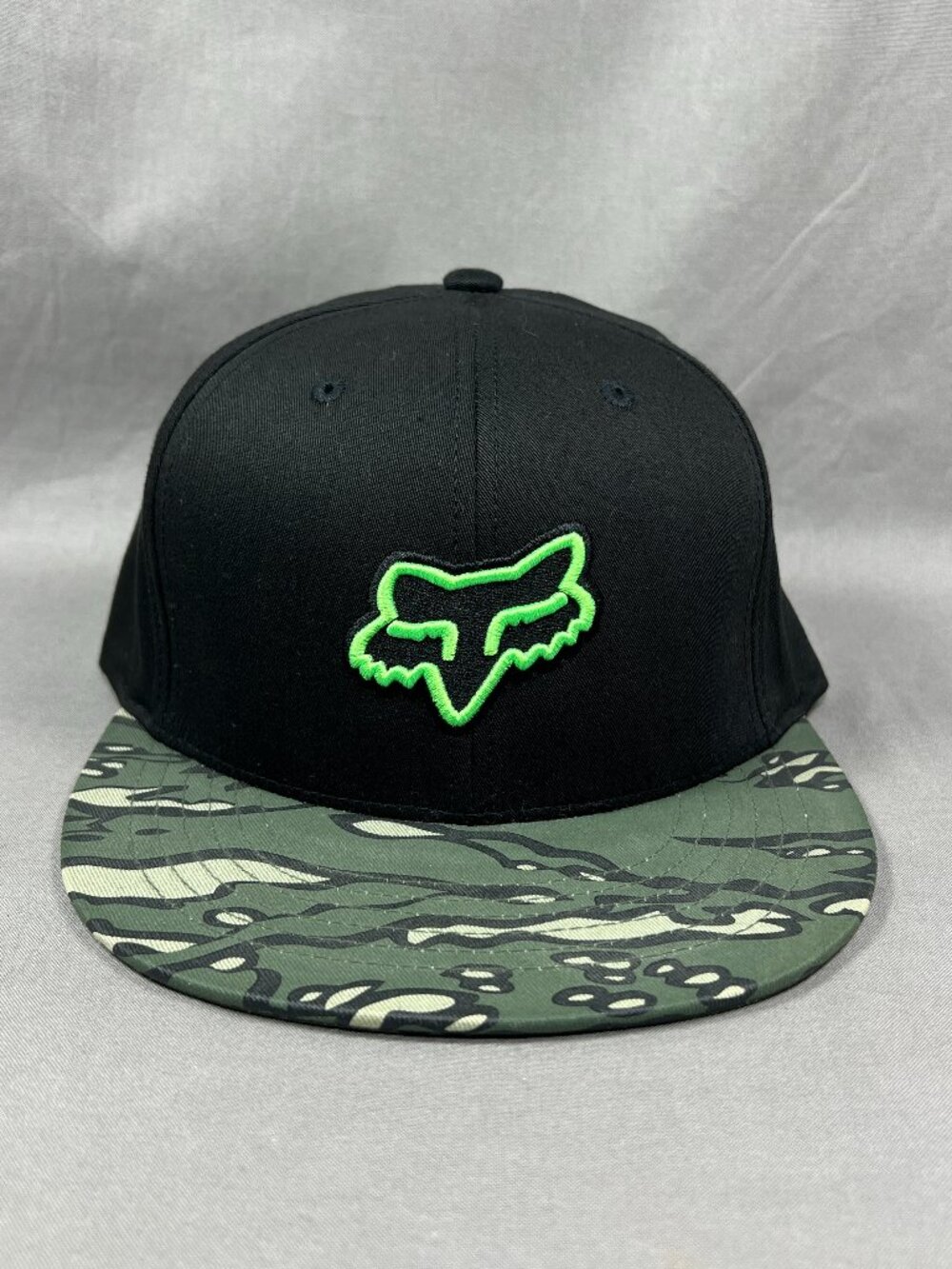 Fox Racing Moto X Snapback Hat Cap Black Motocross Biker Camouflage Outdoor Mens